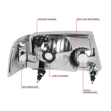 Load image into Gallery viewer, DNA Headlights for Ford Ranger (2001-2011) with Black or Chrome Housing and Clear or Smoke Lens Alternate Image