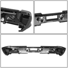Load image into Gallery viewer, DNA Rear Step Bumper for Chevy Silverado &amp; GMC Sierra 2500 / 3500 (2015-2019) with License Plate Lights - Black or Chrome Alternate Image