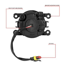 Load image into Gallery viewer, DNA Fog Lights for Honda CRV (2012–2014) Quad LED Projector with Switch and Wiring Harness - Clear Lens FL-ZTL-343-CH Alternate Image
