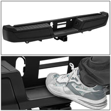 Load image into Gallery viewer, DNA Rear Step Bumper for Ford F150 (2015-2020) with or without Sensor Holes - Black or Chrome - With Parking Sensor Holes / Chrome Alternate Image