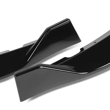 Load image into Gallery viewer, DNA Front Bumper Lip for Kia Optima (2016-2018) 3-Piece STP-Style with Matte / Gloss Black / Carbon Fiber Finish - LX / EX / LX-Turbo / Matte Black Alternate Image