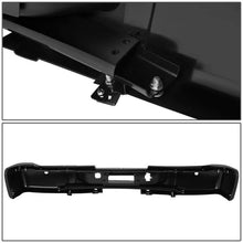 Load image into Gallery viewer, DNA Rear Step Bumper for Chevy Silverado &amp; GMC Sierra 2500 / 3500 (2007-2010) with License Plate Lights - Black or Chrome - With Sensor Holes / Chrome Alternate Image