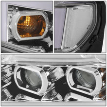 Load image into Gallery viewer, DNA Projector Headlights for Chevy Silverado 1500 (2019-2024) Black or Chrome Housing Alternate Image