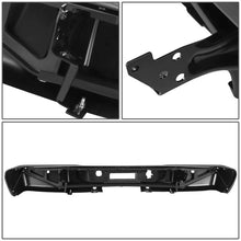 Load image into Gallery viewer, DNA Rear Step Bumper for Chevy Silverado &amp; GMC Sierra 1500 (2007-2013) with License Plate Lights - Black or Chrome - With Sensor Holes / Chrome Alternate Image