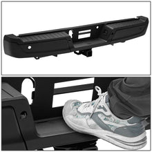 Load image into Gallery viewer, DNA Rear Step Bumper for Ford F150 (2015-2020) with or without Sensor Holes - Black or Chrome - With Parking Sensor Holes / Chrome Alternate Image
