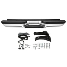Load image into Gallery viewer, DNA Rear Step Bumper for Chevy &amp; GMC C/K 1500 2500 3500 (1988-2000) with Strip Hole - Black or Chrome - Chrome Alternate Image