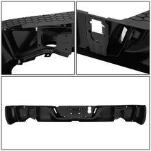 Load image into Gallery viewer, DNA Rear Step Bumper for Dodge Ram 1500 (2009-2011) RAM 1500 (2011-2019) With License Plate Lights - Black or Chrome - With Parking Sensor Holes / Chrome Alternate Image
