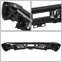 Load image into Gallery viewer, DNA Rear Step Bumper for Chevy Silverado &amp; GMC Sierra 2500 / 3500 (2015-2019) with License Plate Lights - Black or Chrome - Single Rear Wheel / With Hitch Bar &amp; Sensor Holes / Chrome Alternate Image