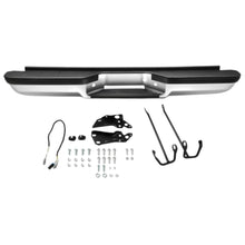 Load image into Gallery viewer, DNA Rear Step Bumper for Chevy &amp; GMC C/K 1500 2500 Suburban (1992-2000) with Strip Hole - Black or Chrome - Chrome Alternate Image