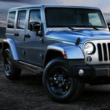 Load image into Gallery viewer, DNA Rock Slider Side Steps for Jeep Wrangler JK / JKU (2007-2016) Textured Black Powder Coat Finish Alternate Image