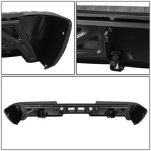Load image into Gallery viewer, DNA Rear Step Bumper for Chevy Silverado &amp; GMC Sierra 1500 (2014-2019) with License Plate Lights - Black or Chrome - without Corner Step / With Parking Sensor Holes / Chrome Alternate Image