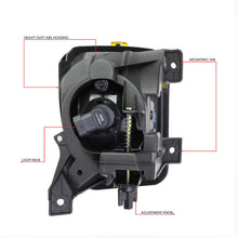 Load image into Gallery viewer, DNA Fog Lights for RAM 1500 (2013-2018) with Switch and Wiring Harness - Amber / Clear / Smoke Lens FL-ZTL-807 - Amber Alternate Image