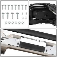 Load image into Gallery viewer, DNA Rear Step Bumper for Chevy Silverado &amp; GMC Sierra 1500 (2019-2023) with License Plate Lights - Black or Chrome Alternate Image