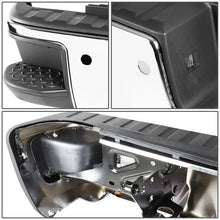 Load image into Gallery viewer, DNA Rear Step Bumper for Chevy Silverado &amp; GMC Sierra 1500 (2014-2019) with License Plate Lights - Black or Chrome - without Corner Step / With Parking Sensor Holes / Chrome Alternate Image