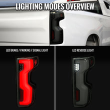 Load image into Gallery viewer, Spec-D Full LED Tail Lights Chevy Silverado 1500 (2019-2026) 2500HD/3500HD (2020-2023) with Switchback Sequential LED Turn Signal Alternate Image