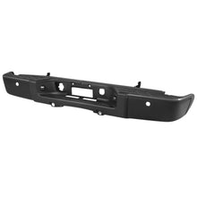 Load image into Gallery viewer, DNA Rear Step Bumper for Chevy Silverado &amp; GMC Sierra 1500 (2007-2013) with License Plate Lights - Black or Chrome - With Sensor Holes / Black Alternate Image