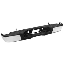 Load image into Gallery viewer, DNA Rear Step Bumper for Chevy Silverado &amp; GMC Sierra 1500 (2007-2013) with License Plate Lights - Black or Chrome - Without Sensor Holes / Chrome Alternate Image