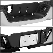 Load image into Gallery viewer, DNA Rear Step Bumper for Dodge Ram (2009-2011) RAM (2011-2019) With License Plate Lights - Black or Chrome - With Parking Sensor Holes / Chrome Alternate Image