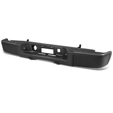 Load image into Gallery viewer, DNA Rear Step Bumper for Chevy Silverado &amp; GMC Sierra 1500 (2007-2013) with License Plate Lights - Black or Chrome - Without Sensor Holes / Black Alternate Image