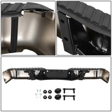 Load image into Gallery viewer, DNA Rear Step Bumper for Ford F150 (2009-2014) With License Plate Lights - Black or Chrome - Chrome Alternate Image