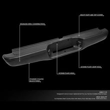 Load image into Gallery viewer, DNA Rear Step Bumper for Toyota Tacoma (1995-2004) with License Plate Lights - Black or Chrome - Chrome Alternate Image