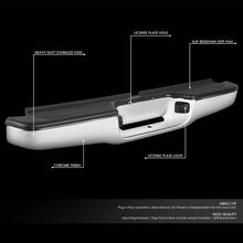 Load image into Gallery viewer, DNA Rear Step Bumper for Toyota Tacoma (1995-2004) with License Plate Lamps - Chrome or Black - Matte Black Alternate Image