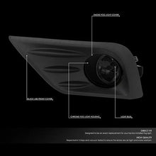 Load image into Gallery viewer, DNA Fog Lights for Nissan Altima Sedan (2016-2018) with Switch and Wiring Harness - Amber / Clear / Smoke Lens - Chrome / Amber Alternate Image