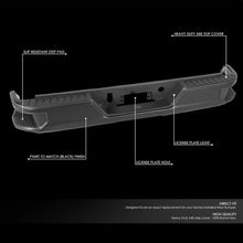 Load image into Gallery viewer, DNA Rear Step Bumper for Chevy Silverado &amp; GMC Sierra 1500 (2019-2023) with License Plate Lights - Black or Chrome Alternate Image