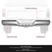 Load image into Gallery viewer, DNA Rear Step Bumper for Toyota Pickup (1989-1995) Chrome or Black - Matte Black Alternate Image