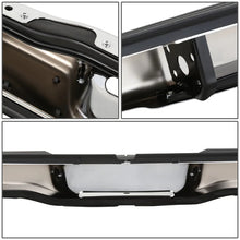 Load image into Gallery viewer, DNA Rear Step Bumper for Toyota Tacoma (1995-2004) with License Plate Lamps - Chrome or Black - Matte Black Alternate Image