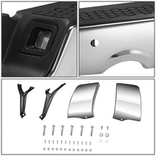 Load image into Gallery viewer, DNA Rear Step Bumper for Dodge Ram 1500 (2009-2011) RAM 1500 (2011-2019) With License Plate Lights - Black or Chrome - With Parking Sensor Holes / Chrome Alternate Image