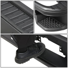 Load image into Gallery viewer, DNA Rear Step Bumper for Chevy Silverado &amp; GMC Sierra 1500 (2019-2023) with License Plate Lights - Black or Chrome - With Parking Sensor Holes / with Exhaust Cutouts / Chrome Alternate Image