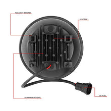 Load image into Gallery viewer, DNA LED Fog Lights for GMC Sierra (2007-2014) with Switch &amp; Wiring Harness - Clear or Smoke Lens - Smoke Alternate Image
