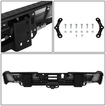 Load image into Gallery viewer, DNA Rear Step Bumper for Ford F150 (2015-2020) with or without Sensor Holes - Black or Chrome - With Parking Sensor Holes / Chrome Alternate Image