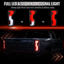 Load image into Gallery viewer, Spec-D Full LED Tail Lights Chevy Silverado 1500 (2019-2026) 2500HD/3500HD (2020-2023) with Switchback Sequential LED Turn Signal Alternate Image