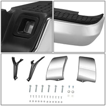 Load image into Gallery viewer, DNA Rear Step Bumper for Dodge Ram (2009-2011) RAM (2011-2019) With License Plate Lights - Black or Chrome - With Parking Sensor Holes / Chrome Alternate Image
