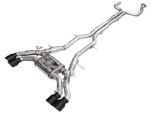 Load image into Gallery viewer, AWE Exhaust for Cadillac CT5-V Blackwing 6.2 Sedan (2022-2026) SwitchPath Catback with 4.5” Silver or Black Slash-Cut Tips - Chrome Silver Tips Alternate Image