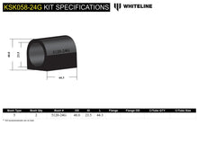 Load image into Gallery viewer, Whiteline Sway Bar Mount Bushing Kit Mazda 3 (2003-2014) [18mm] Front - KSK058-24 - Default Title Alternate Image