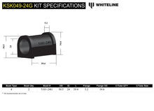 Load image into Gallery viewer, Whiteline Sway Bar Mount Bushing Kit Mitsubishi Lancer EVO (1996-2007) [24mm] Front - KSK049-24 Alternate Image