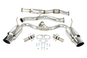 Invidia N1 Exhaust Subaru WRX STi Hatch (08-14) Catback w/ Resonator - Polished or Titanium Blue Tip