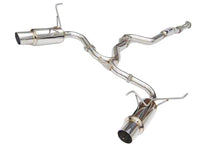 Load image into Gallery viewer, Invidia N1 Exhaust Subaru WRX / STI Sedan (2008-2014) Dual Muffler Catback w/ Resonator - Polished or Titanium Blue Tip - Polished Alternate Image