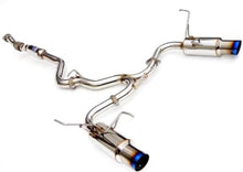 Load image into Gallery viewer, Invidia N1 Exhaust Subaru WRX / STI Sedan (2008-2014) Dual Muffler Catback w/ Resonator - Polished or Titanium Blue Tip - Blue Titanium Alternate Image