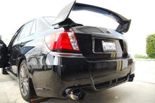 Load image into Gallery viewer, Invidia N1 Exhaust Subaru WRX / STI Sedan (2008-2014) Dual Muffler Catback w/ Resonator - Polished or Titanium Blue Tip - Polished Alternate Image