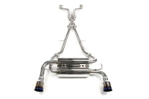 Invidia R400 Gemini Exhaust Infiniti G37 Coupe (08-13) Catback w/ Single Layer or Rolled Dual Polished or Titanium Burnt Blue Tips