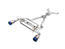 Load image into Gallery viewer, Invidia R400 Gemini Exhaust Infiniti G37 Coupe (08-13) Catback w/ Single Layer or Rolled Dual Polished or Titanium Burnt Blue Tips Alternate Image