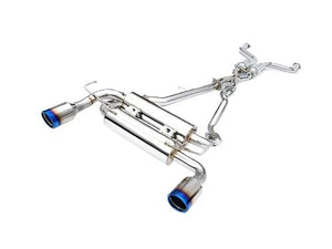 Invidia R400 Gemini Exhaust Infiniti G37 Coupe (08-13) Catback w/ Single Layer or Rolled Dual Polished or Titanium Burnt Blue Tips