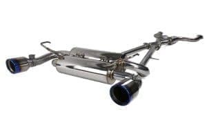 Invidia R400 Gemini Exhaust Infiniti G37 Coupe (08-13) Catback w/ Single Layer or Rolled Dual Polished or Titanium Burnt Blue Tips