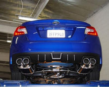Load image into Gallery viewer, Invidia Q300 Exhaust Subaru WRX / WRX STi Sedan (15-21) Catback w/ Rolled Quad Polished or Titanium Blue Tips - Polished Alternate Image