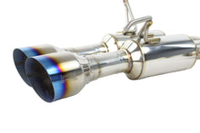 Load image into Gallery viewer, Invidia R400 Gemini Exhaust Subaru WRX STI / WRX Sedan (11-14) Catback w/ Single Layer Quad Polished or Titanium Burnt Blue Tips Alternate Image