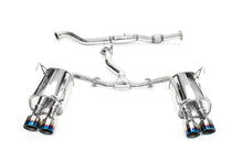 Load image into Gallery viewer, Invidia Q300 Exhaust Subaru WRX (22-23) 3" Catback w/ Single Layer or Rolled Quad Polished or Titanium Blue Tips - Rolled / Titanium Blue Alternate Image